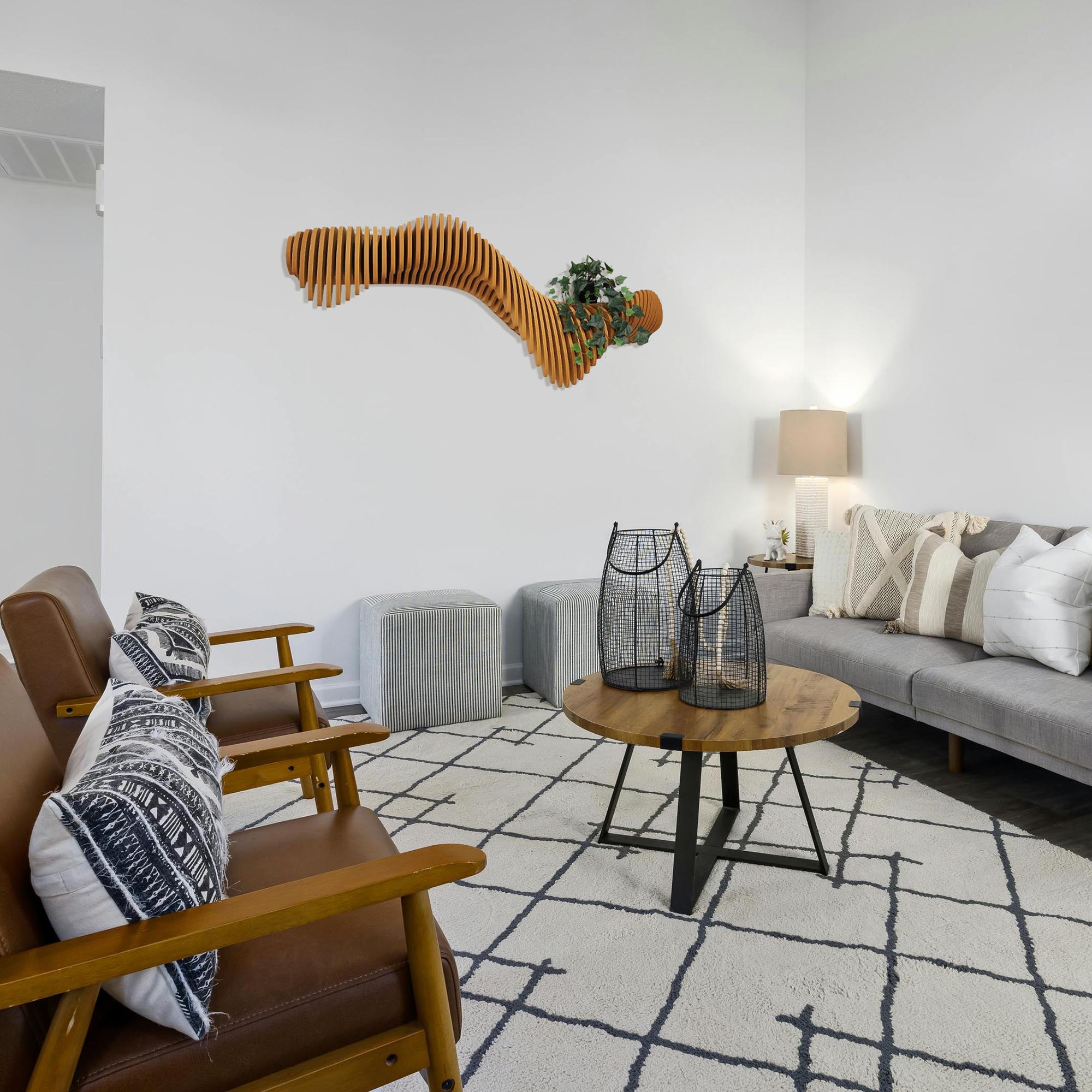 Parametric Wall Shelf, Wall Mounted Shelf, Floating Shelf  3D Wall Art.